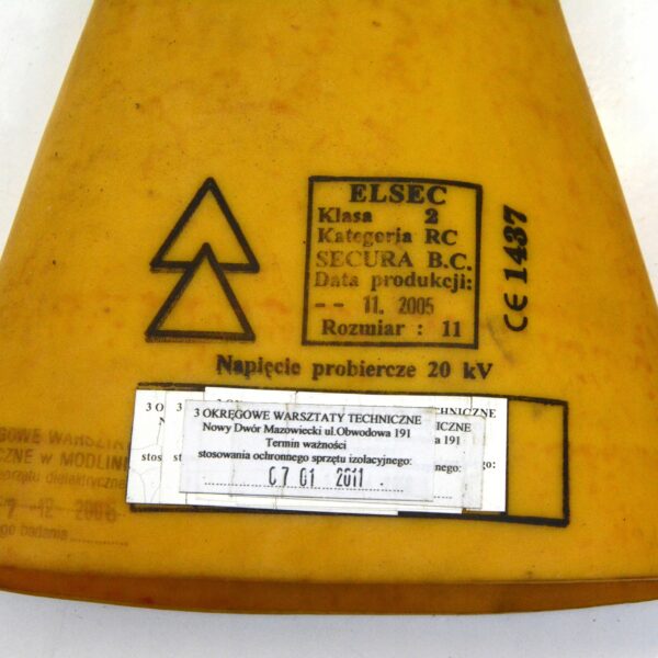 Rękawice elektroizolacyjne 20kV - obrazek 2