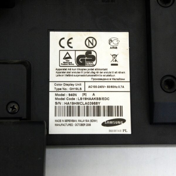 Monitor Samsung 19" SyncMaster 940N - obrazek 6