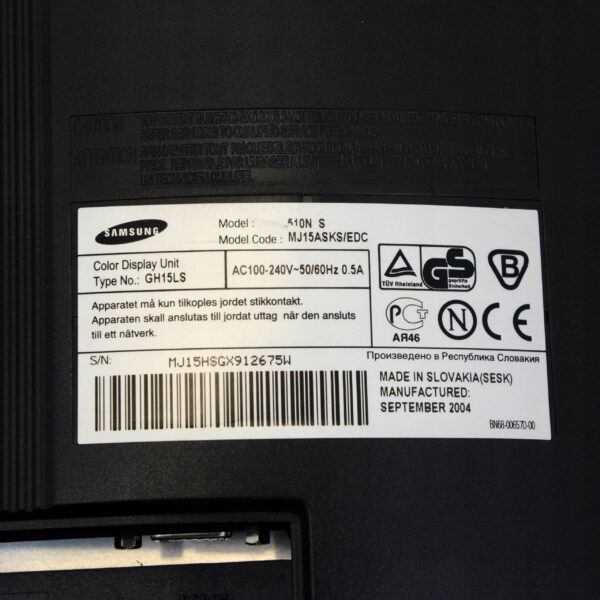 Monitor Samsung 15" SyncMaster 510N - obrazek 6