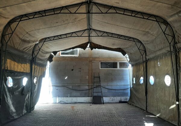 Namiot techniczny wojskowy 11x6,5x4,5m WP - obrazek 4