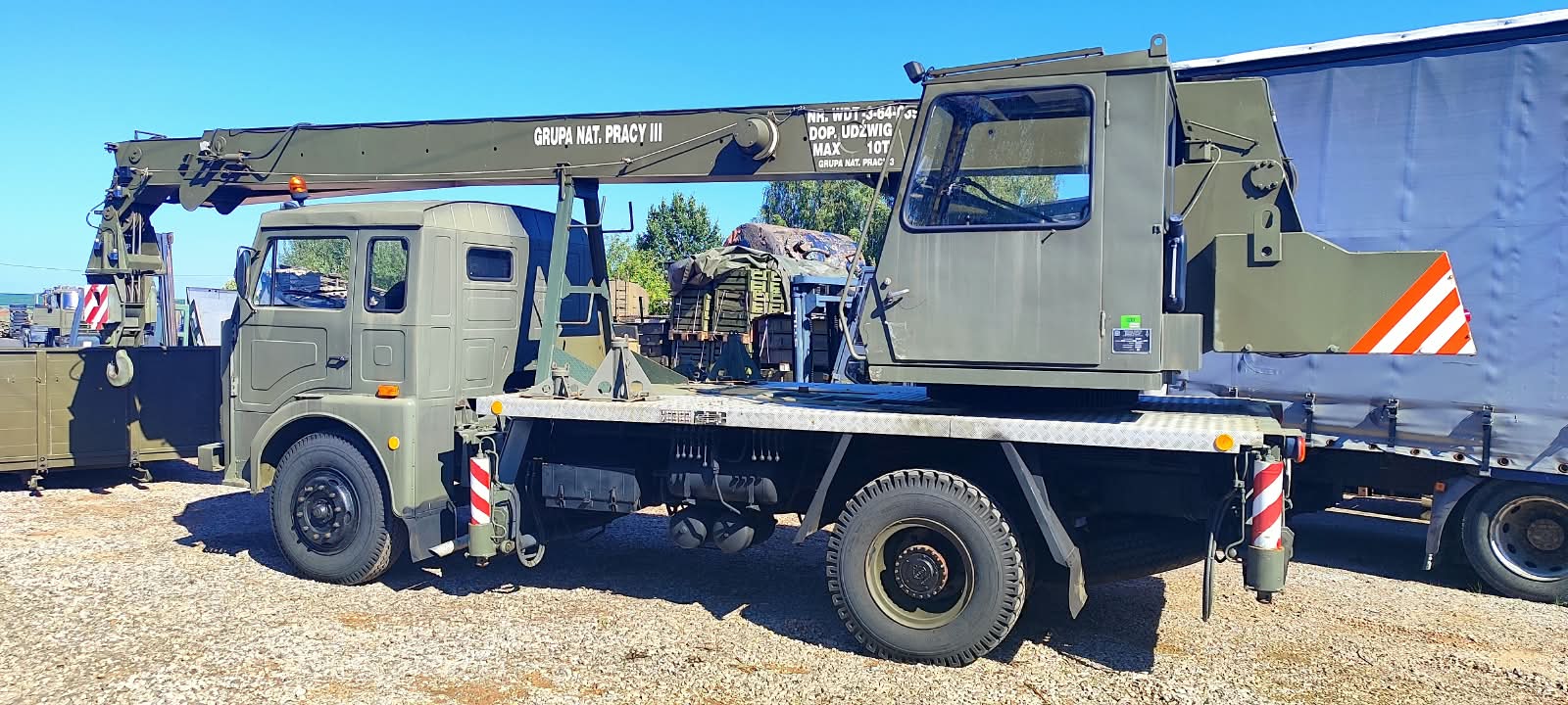 Żuraw Samochodowy Dźwig JELCZ 325 – R-101 10T Wojskowy, - obrazek 13