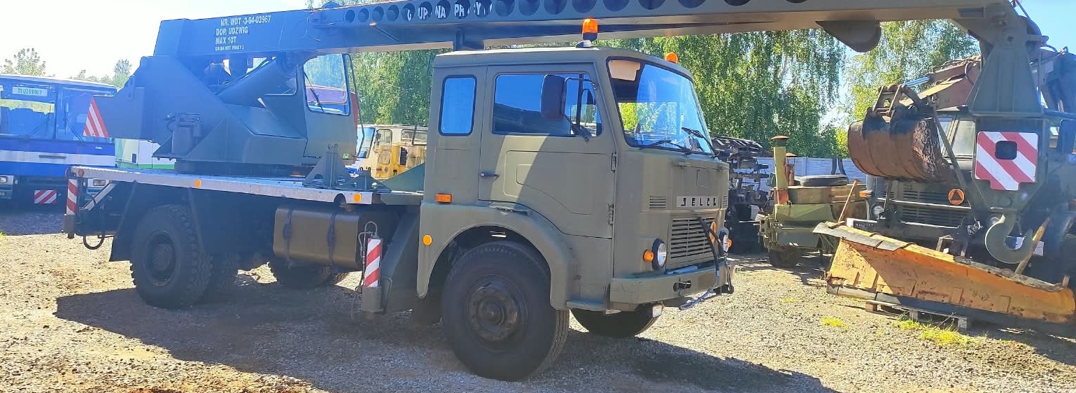 Żuraw Samochodowy Dźwig JELCZ 325 – R-101 10T Wojskowy, - obrazek 2