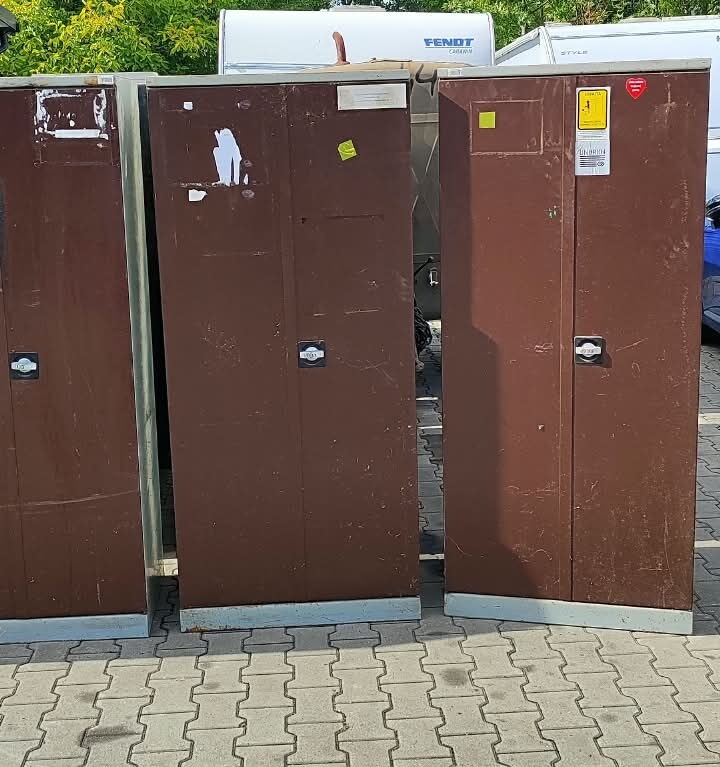 Szafa metalowa BHP pracownicza / warsztatowa / socjalna dwudrzwiowa - obrazek 3