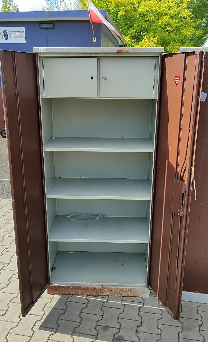 Szafa metalowa BHP pracownicza / warsztatowa / socjalna dwudrzwiowa - obrazek 8